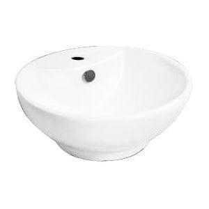 Best Design Class waskom 45x45x17cm rond 1 kraangat wit 3860420 Best Design Class waskom 45x45x17cm rond 1 kraangat wit 3860420