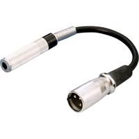 Monacor MCA-15/2 Audio Adapter [1x XLR-stekker - 1x Jackplug female 6,3 mm] 15 cm - thumbnail