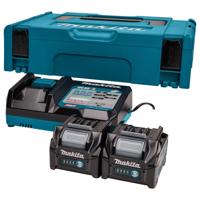 Makita Accu Starterset XGT DC40RC 2x BL4025 - 191V27-4 - thumbnail