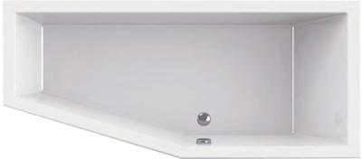 Ben Bobo inbouw douchebad met ligzijde en hoek rechts 170x75cm glans wit acryl