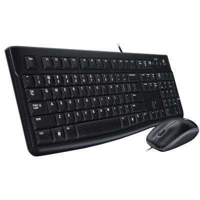 Toetsenbord en Optische Muis Logitech MK120 Zwart Spaans Qwerty Spaans