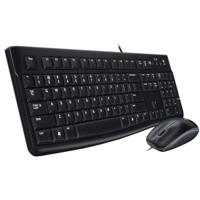 Toetsenbord en Optische Muis Logitech MK120 Zwart Spaans Qwerty Spaans - thumbnail