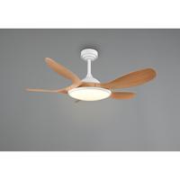 Trio Witte ventilatorFlen met houten bladen Ø 108cm - R69682130 - thumbnail