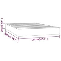 Pocketveringmatras 120x200x20 cm stof lichtgrijs - thumbnail