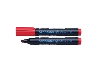 Schneider Marker permanent 250 beitel rood 10st Schneider Marker permanent 250 beitel rood 10st