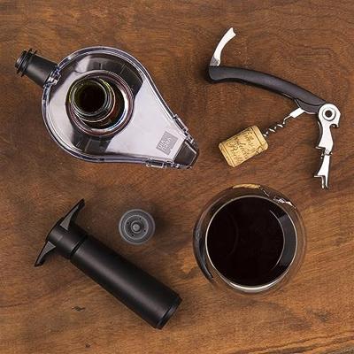 Vacu Vin wijnbeluchter grijs