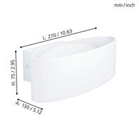Eglo Up - downlighterMaccacari 27cm wit - 98541 - thumbnail