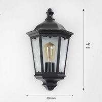 Searchlight Klassieke muurlampAlex - 82505BK - thumbnail