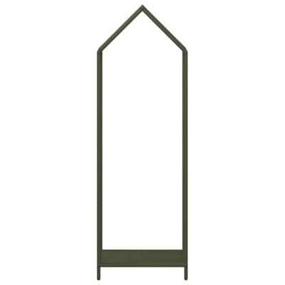 Brandhoutrek 40x25x120 cm koudgewalst staal olijfgroen