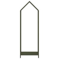 Brandhoutrek 40x25x120 cm koudgewalst staal olijfgroen - thumbnail