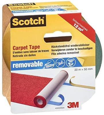 3M 42030750 Dubbelzijdig tape voor vloerbedekking Scotch Blauw (l x b) 7 m x 50 mm 1 stuk(s) - thumbnail