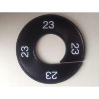 Maatring 9cm zwart/wit 23 - thumbnail