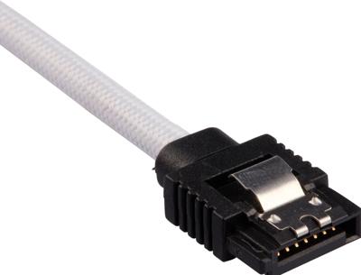 Corsair Hoogwaardige ommantelde SATA-kabel 60 cm (witte kleur)