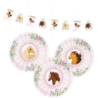 Decoratieset Paarden Beautiful (4st) - thumbnail