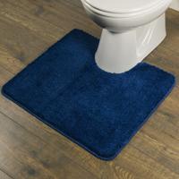 Toiletmat Sealskin Angora 100% Polyester 60x55x2 cm Blauw - thumbnail