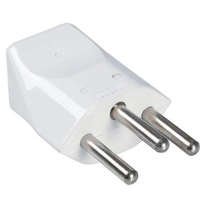 BACHMANN geaarde stekker, Zwitserland CH 10A / 250V wit BACHMANN geaarde stekker, Zwitserland CH 10A / 250V wit