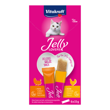 Jelly Lovers MP kip/kalkoen 6x15g kat Vitakraft - Vitakraft Jelly Lovers MP kip/kalkoen 6x15g kat Vitakraft - Vitakraft