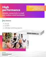 HPE Aruba Instant On 1930 24G 4SFPSFP+ Switch - Switch - L3 - Beheerd - 24 x 101001000 + 4 x 1 Gigabit  10 Gigabit SFP+ - rack-uitvoering - thumbnail