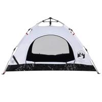 VidaXL Tent 2-persoons snelontgrendeling verduisterende stof wit - thumbnail