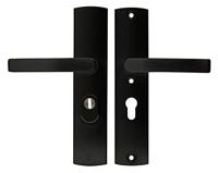 AXA Veiligheidsbeslag Curve Plus kruk Blok PC55 anti-kerntrek zwart - thumbnail