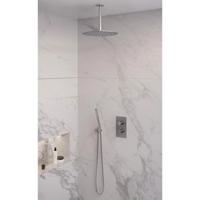 Thermostatische inbouw regendouche set met 3-weg omstelling, 30 cm douchekop en RVS geborstelde afwerking - thumbnail