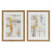 Schilderij DKD Home Decor Abstract (30 x 3 x 40 cm) (2 Stuks) - thumbnail