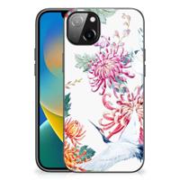 iPhone 14 Plus Dierenprint Telefoonhoesje Bird Flowers - thumbnail