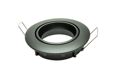 Inbouw armatuur zwart 50mm IP20 kantelbaar geschikt voor 50mmm LED lamp