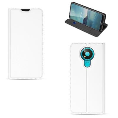 Nokia 3.4 Hoesje Wit met Standaardfunctie Nokia 3.4 Hoesje Wit met Standaardfunctie