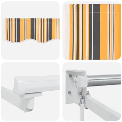 VidaXL Inklapbaar zonnescherm multikleur 500 × 300 cm