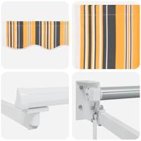 VidaXL Inklapbaar zonnescherm multikleur 500 × 300 cm - thumbnail