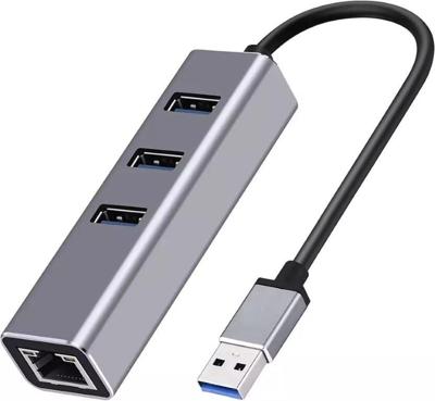 Rocketek USB HUB 3.0 Internet 1000M LAN 4 Port Multi Splitter Adapter Power Delivery Charging