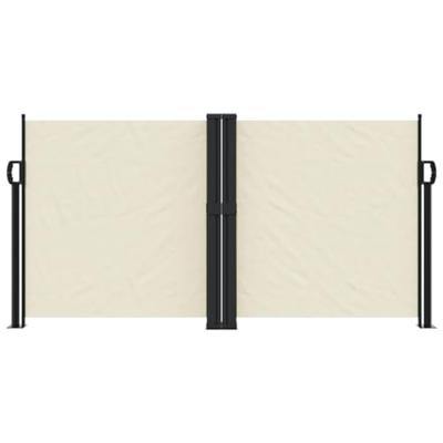Windscherm uittrekbaar 120x600 cm crème