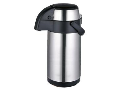 Michelino Thermoskan met Pomp 3L RVS/Zwart