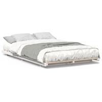 Bedframe Wit 135 x 190 cm Massief grenenhout - thumbnail