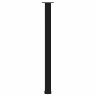 Bartafelpoten 4 st 110-112 cm staal zwart