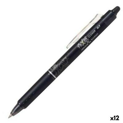 Rollerpen pilot frixion blrt-fr7 clicker m zwart | 12 stuks
