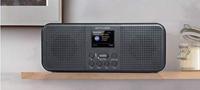 Muse M-122 DBT - DAB radio en wekkerradio met dubbel alarm (FM, DAB, DAB+, Bluetooth, AUX-ingang, hoofdtelefoonaansluiting), zwart - thumbnail