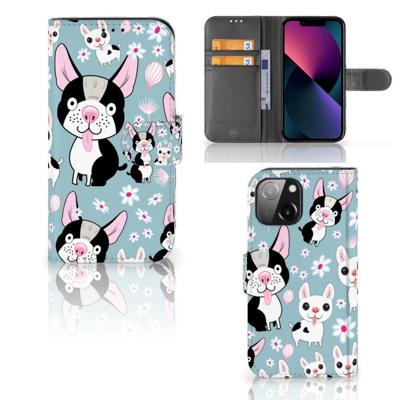 iPhone 13 Mini | Telefoonhoesje | Met pasjeshouder | Hondjes