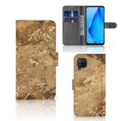 Huawei P40 Lite | Bookcase | Marmer Creme