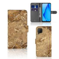 Huawei P40 Lite | Bookcase | Marmer Creme - thumbnail