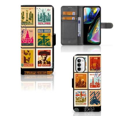 Motorola Moto G52 | Moto G82 | Flip Cover | Postzegels Motorola Moto G52 | Moto G82 | Flip Cover | Postzegels