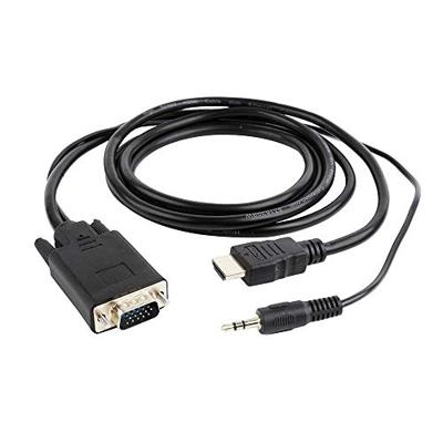 Gembird A-HDMI-VGA-03-6 video kabel adapter 1,8 m HDMI Type A (Standaard) VGA (D-Sub) + 3.5mm Zwart
