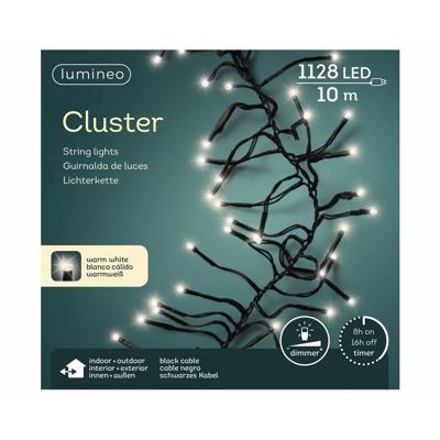 Lumineo clusterverlichting 10.5m 1128led warm wit