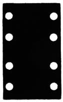 Bosch Accessoires tussenpad, 80x133mm, 2x - 2608000813 - thumbnail