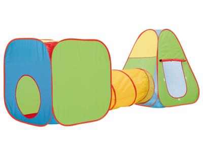 Playtive Speeltent met tunnel (groen/geel/blauw/rood) Playtive Speeltent met tunnel (groen/geel/blauw/rood)
