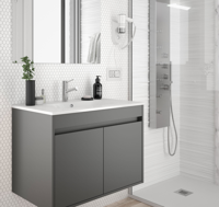 Muebles Fusion badmeubel mat grijs 60cm - thumbnail