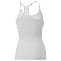 Dames hemd Racerback - Tank top - Wit & Grijs - Vrouwen onderhemd modal - katoen - Spaghetti bandjes - thumbnail