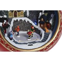 Kerstversiering Home ESPRIT Rood Gouden Muzikaal 26,5 X 24 X 27 cm - thumbnail