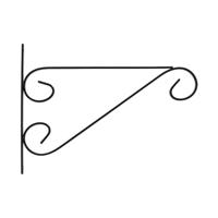 Hanging basket haak krul M Esschert's Garden Esschert Design - Esschert design - thumbnail